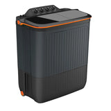 Lloyd 7.50 kg GLWMS75AVGEL elante 5 Star Semi Automatic Top Loading Washing Machine (Black & Orange)