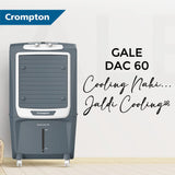 Crompton Gale 60 Litres Desert Air Cooler for home | Large & Easy Clean Ice Chamber | 4-Way Air Deflection