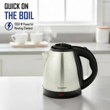 Crompton Nigella 1.5L 1350W Electric Kettle with Stainless Steel Body, Auto Shut-Off & Dry Boil Protection