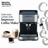 Morphy Richards Impresso Coffee Maker (350017) – Professional Brewing with Sleek Design