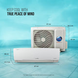 Havells Lloyd 1.5 Ton 3 Star Inverter Split AC (5 in 1 Convertible, Cools Even at 52°C, Turbo Cool, Anti Corrosion Coating, 100% Copper, White, GLS18I3FWAGC/GLS18I3FWGSC)