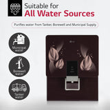 LG 8L RO+Mineral Booster Water Purifier with Steel Tank, Crimson Red,(WW146RTLC)