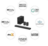 SONY HT-A3000+SW3+RS3S Bluetooth Soundbar  (Black, 5.1 Channel)
