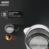 Havells Marino 1L Electric Kettle | 1200W Fast Boiling | Borosilicate Glass Inner Body