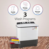 LG 10 kg 5 Star Semi-Automatic Top Load Washing Machine Appliance (P1040RGAZ, Dark Gray, Roller Jet Pulsator)