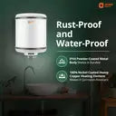 Orient Electric Metal Body Electric Storage Water Heater (Cronos 25L - White)