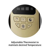 Glen Electric Oil Filled Radiator Room Heater With 9 Fin 2000 Watt, Isi Certified (Ha 7013Dor9) 2 Years Warranty - Black