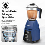Crompton DuroElite Plus 800 W Mixer grinder with 4 Jars (3 stainless steel Jars+ 1.5L Juicer Jar with Fruit Filter)| Heavy Duty Powertron Motor &amp; Motor Vent-X Technology |Blue