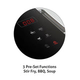Glen 2000W Infrared Cooktop Stoves with Grill Rack for Barbecue, 3 Preset Cooking Modes, Crystal Glass Plate, Digital Display, Touch Control, SS Handle, Infrared Chulha Hot Plate (SA3075IR)