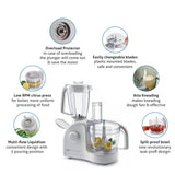 Glen Electric Food Processor With Mixer Grinder Juicer 700 Watt (Sa4052Lxfp)