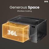 IFB 36BRC2 Rotisserie Convection Microwave Oven, 36L, 1000W, 125 Auto Cook Menus, Black