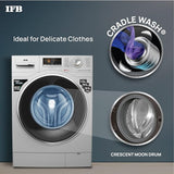 IFB 8 Kg 5 Star Front Load Washing Machine 2X Power Steam (SENATOR PLUS SXS 8014, Silver, In-built Heater, 4 years Comprehensive Warranty)