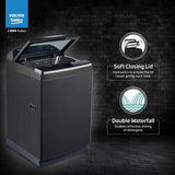 Voltas Beko 10 Kg, 5-Star, Fully Automatic Top Load Washing Machine (WTL1006UEAH / DPB0HD, Dark Grey)