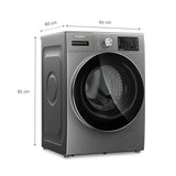 Whirlpool 7kg LCD Touch Ozone Technology Front Load Washing Machine (XO70XO7012BZV (33013)12BZV 33013))