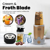 INALSA Bullet Mixer Grinder|5 Jar include 2 Storage Jar For Smothies,Coffee,Dry fruits &amp; Wet Grinding|600 W, Copper Motor|3 Blades Including Froth Blade with 2 Sipper &amp; 1 Seasoning Cap|2 Yr Warranty