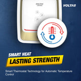 Voltas Crysta 15 L 5 Star Vertical Mounting 2000W Water Heater (Copper, 2023 Model, Crysta 155SPBWT, White)