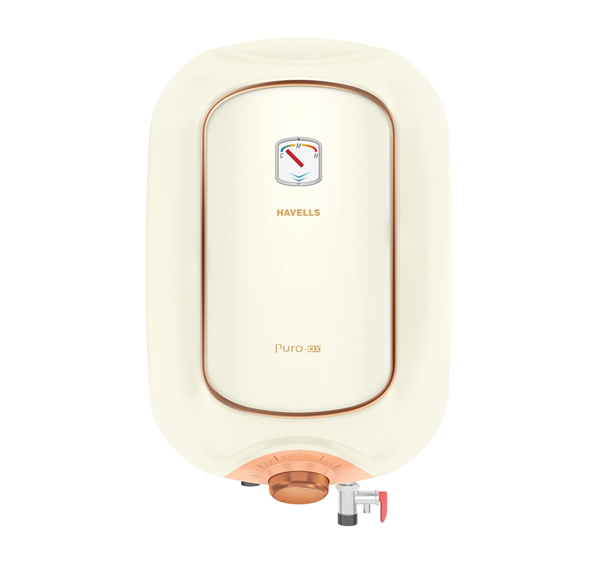 Havells Puro DX 25 Litre 5 Star Vertical Storage Water Heater (Ivory Pink, 2000 Watts)