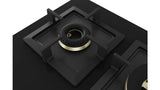 Bosch Series 6 90cm 5 Burner Gas Hob with True Brass 3D Burners, 6mm Tempered Glass, Auto Ignition & Cast Iron Pan Supports – PNV9B6G20I
