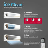 Hitachi 1 Ton 3 Star New Star Rated ice Clean Xpandable Plus Inverter Split AC (100% Copper, 4 Way Swing, Dust Filter, iZen 3400SXL, R32-RAS.G312PCDISS, Dual Gold)