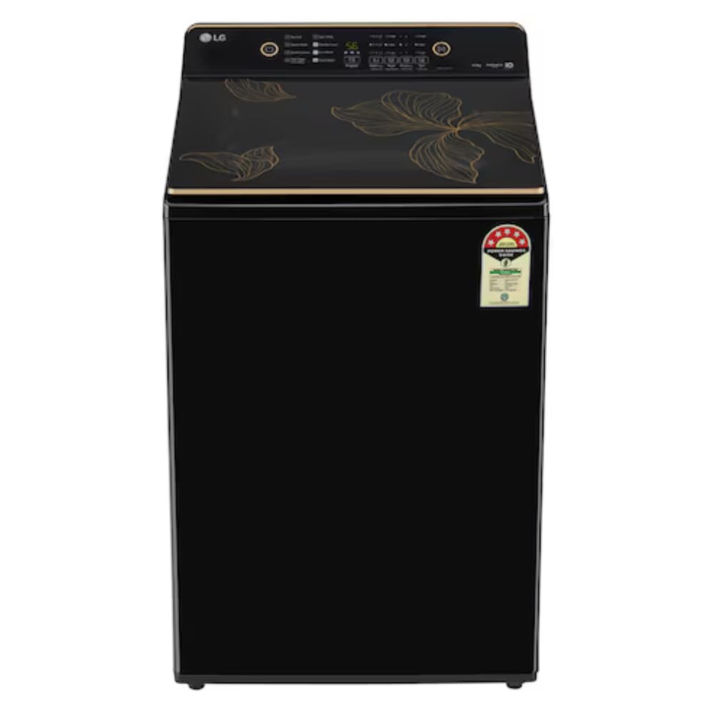 LG T80KMOB1Z 8 Kg 5 Star Fully Automatic Top Load Washing Machine | Smart Inverter Motor | Turbo Spin | Hard Water Wash | ProShield Motor | Onyx Black