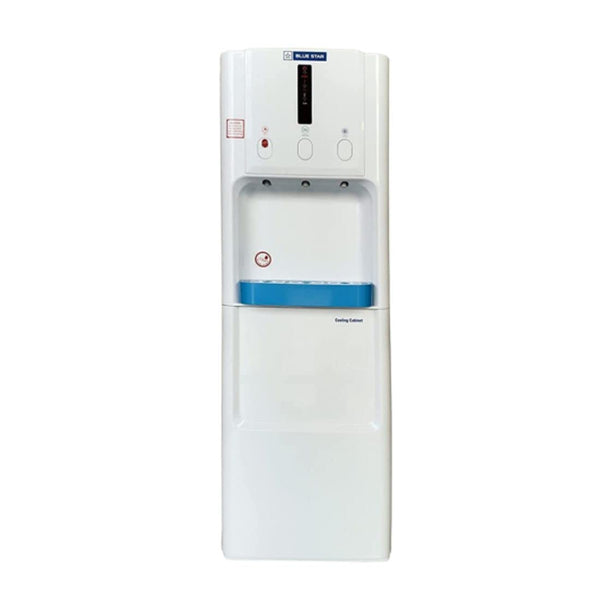 Blue Star Ua Series Bottled Water Dispenser 3 Tap Flr (Hot, Cold, Normal) | 5 Liter/Hour Water Capacity, Carbon Block, White