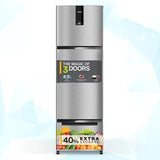 Whirlpool Protton NXT 237L 2 Star Frost Free Triple Door Refrigerator | Inverter Compressor | Microblock Technology | FreshFlow 360° Cooling | Active Deo | Athena Steel | PRONXT DF285 3D PRM