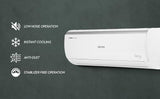 Voltas 1 Ton 5 Star, Inverter Split AC(Copper, 4-in-1 Adjustable Mode, Anti-dust Filter, 2024 Model, 125V Vectra Elite-1, White)