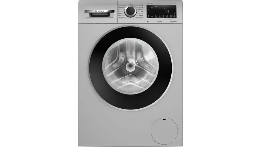 BOSCH 8 kg Fully Automatic Front Load Washing Machine with In-built Heater Silver (WGA1340SIN)