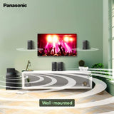 Panasonic SC-HT550GW-K 5.1 Ch Home Theatre with Real Surround Sound, 150 W, Bluetooth, USB, AUX, RCA, Powerful Subwoofer, Wall mountable Speakers, Remote for Volume &amp; Bass Control (Black)