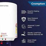 Crompton Classic 25L Electric Water Heater (White)