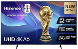 Hisense 43A6S 43 Inch 4K Ultra HD Smart LED TV, Dolby Vision, AI 4K Upscaler, VIDAA Smart OS