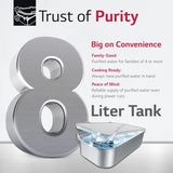 LG 8L RO+Mineral Booster Water Purifier with Steel Tank, Black,(WW146RTLB)