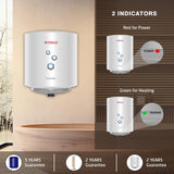 Venus Pexon 10L Storage Water Heater (10PX PEXON WHITE 704250) – 4 Star Rated, Hard Water Compatible, Permacoat Inner Tank, Multi-Safety System, White