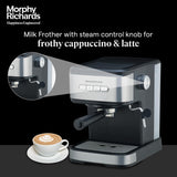 Morphy Richards Impresso Coffee Maker (350017) – Professional Brewing with Sleek Design
