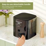 Lifelong 4.2 Litre Digital Air Fryer |Detachable Handle, Touch Control, Non-Stick Basket, Rapid Air Technology |Oil-Free Cooking for Frying, Grilling, Roasting & Baking|Energy Efficient,Compact Design