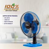 USHA Maxx Air 400MM High Speed Table Fan (Blue & Black)