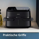 Philips 1000 Series Airfryer Double Drawer NA154/00 – 7.1L, Removable Divider, RapidAir Technology, 10 Cooking Modes