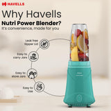 Havells Nutri Power Blender 350 Watt Mixer Grinder with Air Vent Technology