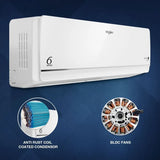 Whirlpool 1.5 Ton 5 Star, 3DCOOL Inverter Split AC (3DCOOL 15T 5S INV EXP S5M2PB1, Copper, Convertible 5-in-1 6th Sense Technology, 3D Technology, Stabilizer Free Operation, HD Filter White)