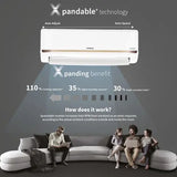 Hitachi 2 Ton 3 Star Inverter Split AC | 100% Copper | ice Clean Technology | 4 Way Swing | Xpandable+ RAS.G324PCCISS