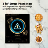 Havells Cook Pro TC-20 Induction Cooktop | Up to 9 Cooking Modes | Digital Display for Time & Power | GHCICRVA200