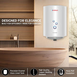Venus Pexon 25L Storage Water Heater (25PX PEXON WHITE 704252) – White, 4 Star Rated, Permacoat Inner Tank, Hard Water Protection, Multi-Safety System