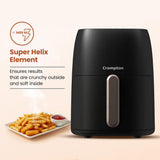 Crompton Ameo 4.2L Digital Air Fryer | 1400W Quick Fry Technology | Oil-Free Healthy Cooking | Super Helix Heating Element | Digital Display with Indian Preset Menus