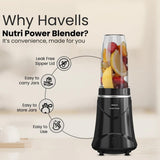 Havells Nutri Power Blender 350 Watt Mixer Grinder with Sipper Lid