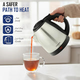 Crompton Nigella 1.5L 1350W Electric Kettle with Stainless Steel Body, Auto Shut-Off & Dry Boil Protection