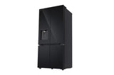 LG 605L French Door Refrigerator, Water Dispenser, Auto Ice Maker, Wi-Fi Convertible, Black Glass Finish, 2 Star GV-F25FFGHB