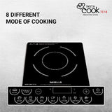 Havells Induction Cooktop Tc 18 1800 Watt (Crystal Glass, Black) (Ghcicdqk180)