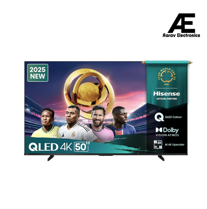 Hisense 126cm (50 inches) 4K UHD QLED Smart TV with Dolby Vision &amp; Atmos, AI Upscaling, Game Mode Plus &amp; Alexa Built-in (50Q6Q)