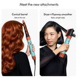 Dyson Airwrap i.d. App Connected Intelligent Multistyler|Personalize Curl Sequence|6 in 1|Dry|Curl|Shape|Smooth|Hide Flyaways|No Heat Damage|7 Styling, 3 Speed &amp; 3 Heat Settings|2 Year Warranty (Ceramic Patina)