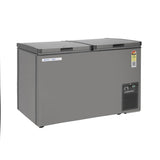Voltas 295 Litres, 4 star Convertible Double Chest Freezer With Roller Wheels (CVF320DA4-P-PL, Grey)